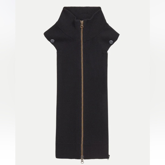 $278 Veronica Beard uptown luxe black cashmere Dickey Jacket insert dual zip - Picture 1 of 9